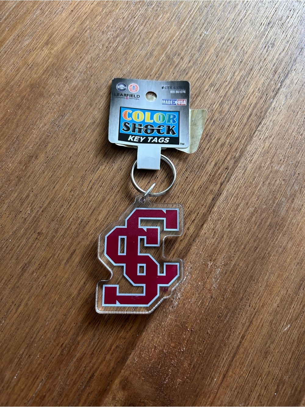 NWT Santa Clara University Keychain [Red & White]